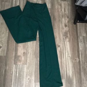 High Waisted Emerald Pants